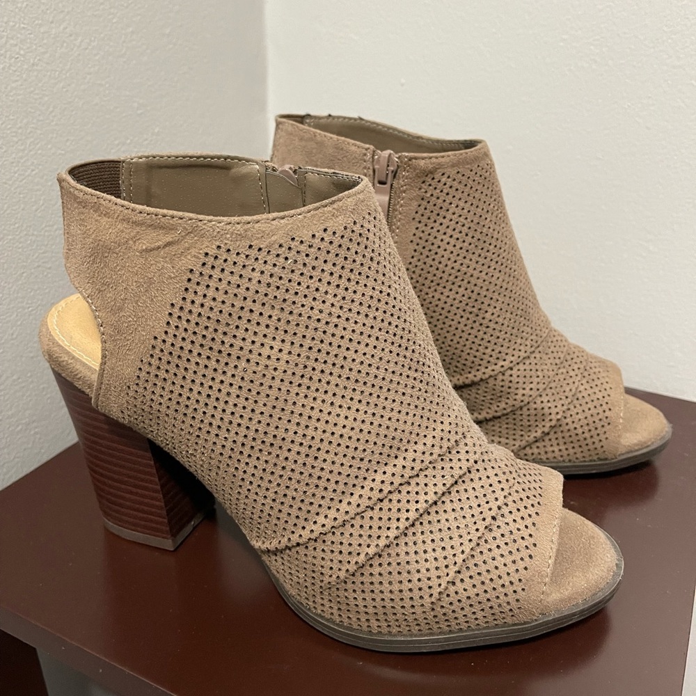 Torrid - Taupe Peep Toe Heel